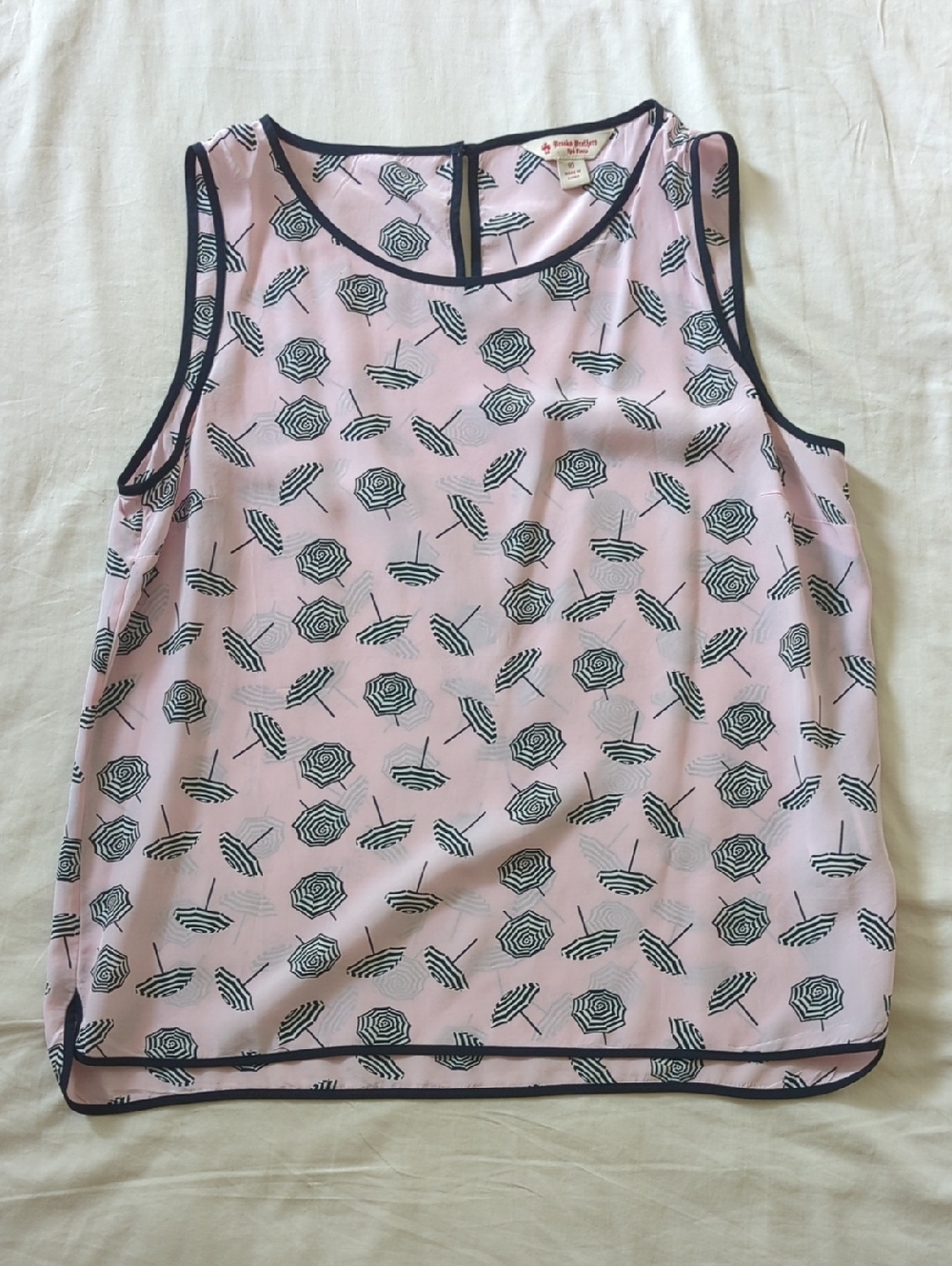 Brooks Brothers Silk Top Size 10